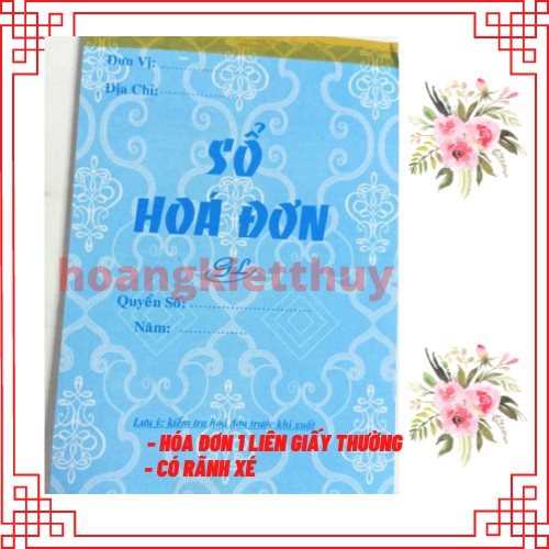Hóa đơn bán lẻ 1 liên 80 tờ giấy thường có rãnh xé