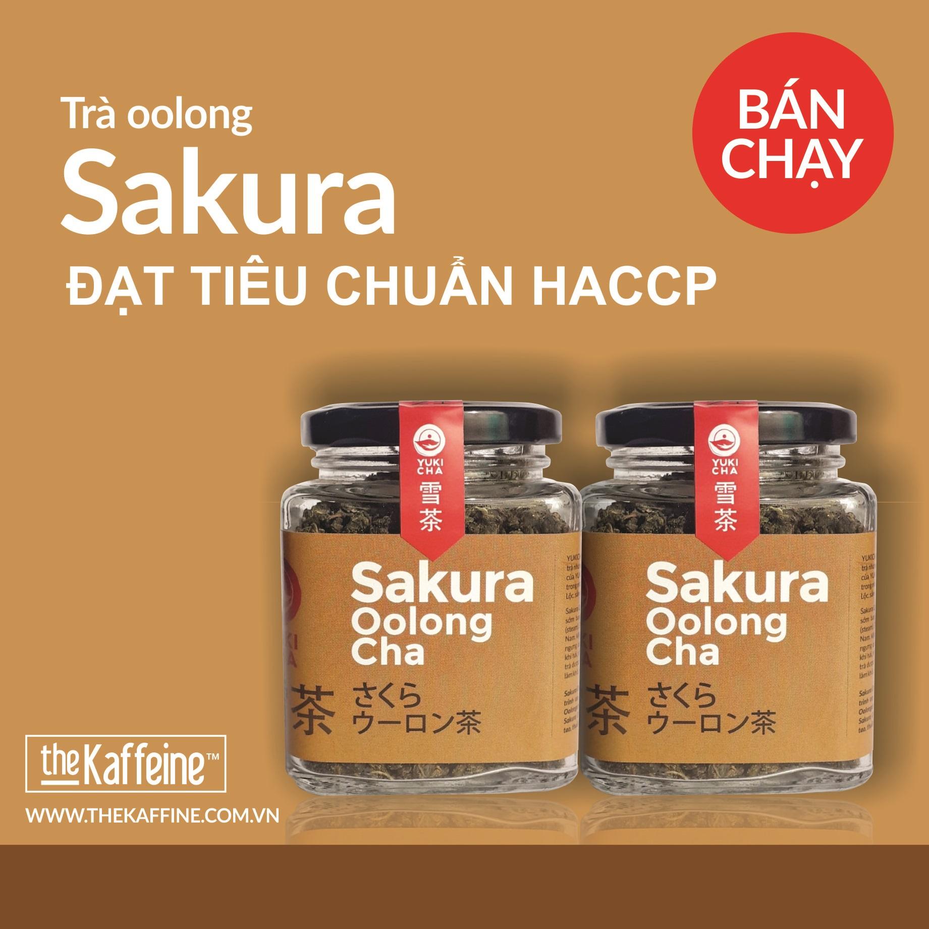 Bộ Trà Olong Sakura 2x100g - Trà Oolong thượng hạng của The Kaffeine