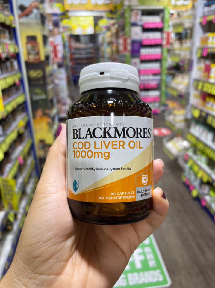 Blackmores Cod Liver Oil 1000mg 80 Viên dầu gan cá tuyết