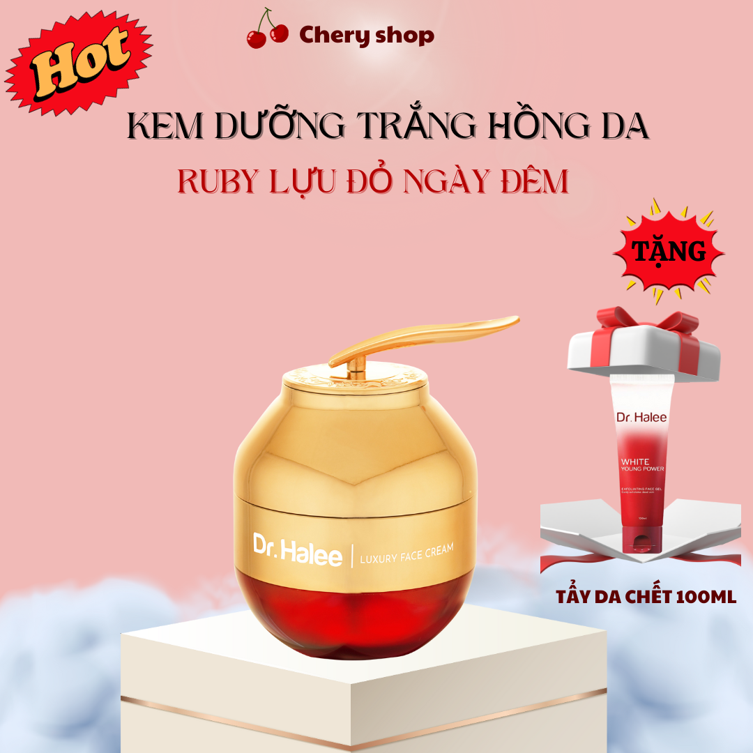 Kem dưỡng trắng hồng da căng bóng Ruby Lựu Đỏ Drhalee