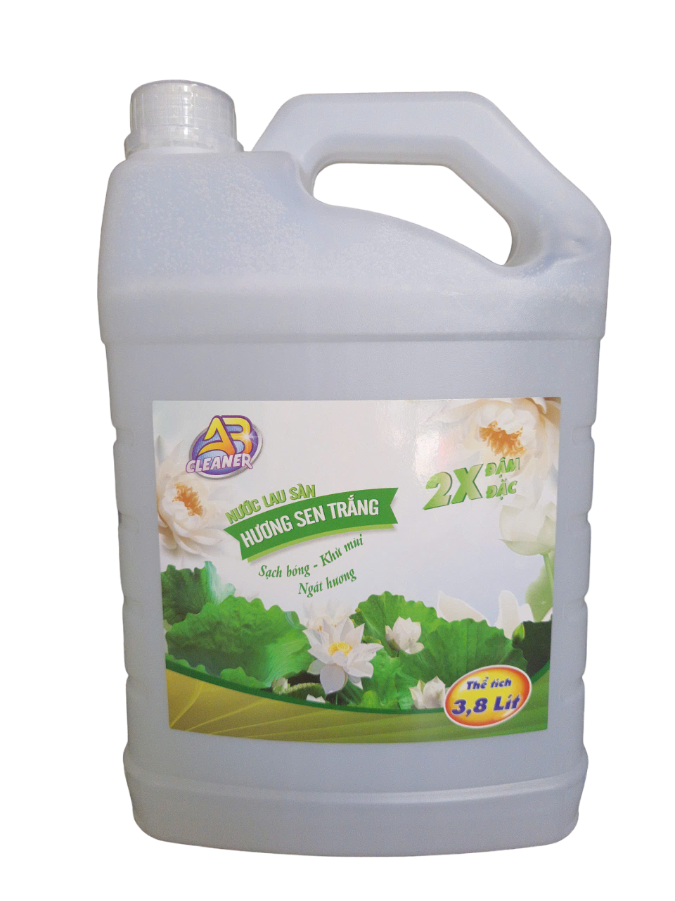 Ab Cleaner Floor Cleaner with White Lotus Scent, Natural Extracts Help Floors Shine and Smell Great - Can 3.8 Liters