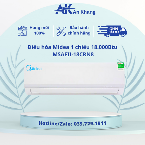 Midea MSAFII-18CRN8 - Điều Hòa 2 Chiều 18000 BTU