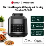 (SALE 8.8)Nồi chiên không dầu kết hợp áp suất đa năng Elmich AFE-1808