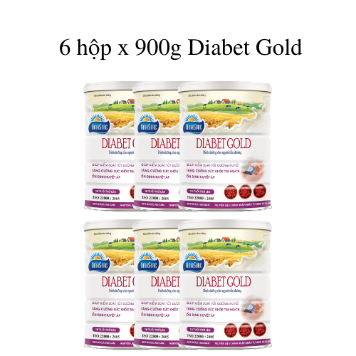 Combo 6 hộp sữa diabet gold 900g