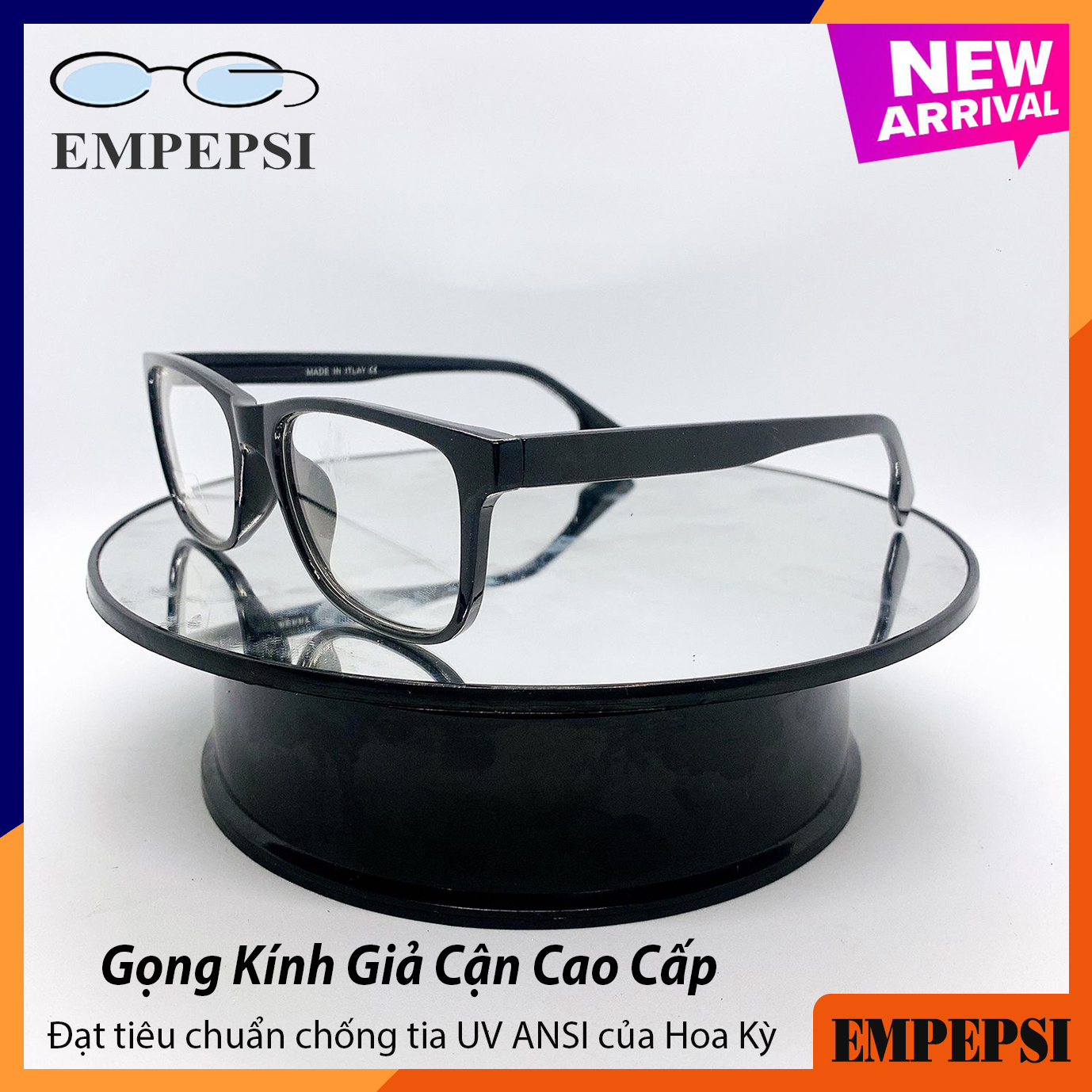 Kính mát giả cận thời trang cao cấp - Mắt kính cận không độ học sinh tròng kính chống tia UV PS2336 - Bảo hành 12 tháng 1 đổi 1 - Tặng kèm hộp + Khăn lau