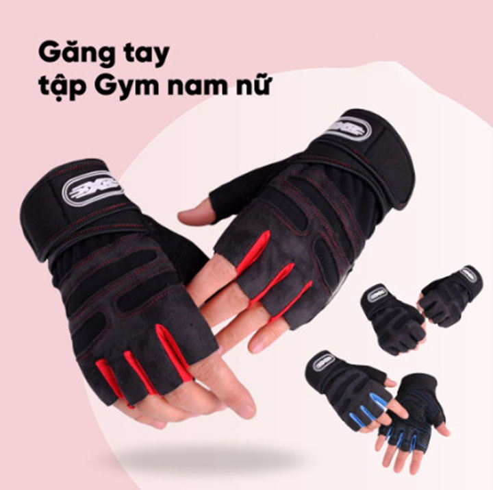 Găng tay tập gym mt03 - găng tay tập gym kết hợp bảo vệ cổ tay cao cấp