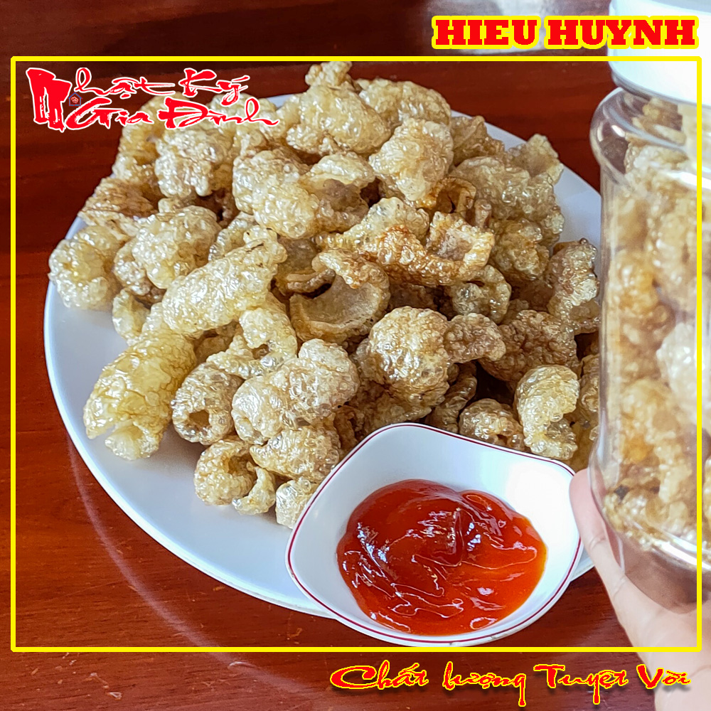 150gr Da Heo Chiên Giòn Ướp Mai Quế Lộ Vừa Ăn Lắc Muối Ớt Thơm Ngon Tuyệt Vời