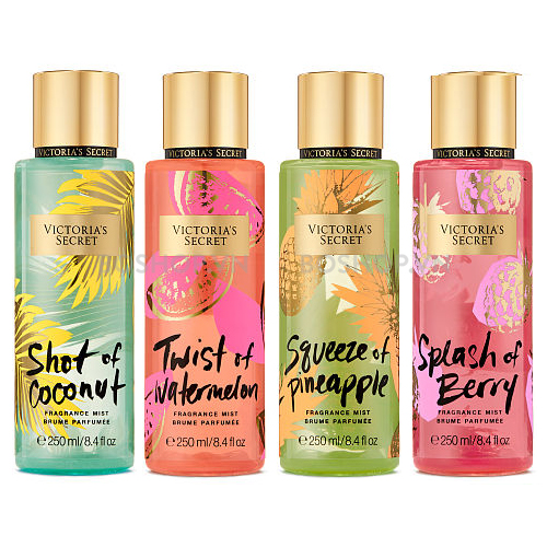 Nước hoa xịt thơm toàn thân Victoria's Secret Fragrance Mist 250ml - Shot of Coconut/Squeeze of Pineapple/Splash of Berry/Twist of Watermelon