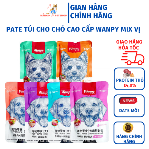 Pate cho chó, pate wanpy cho chó chính hãng