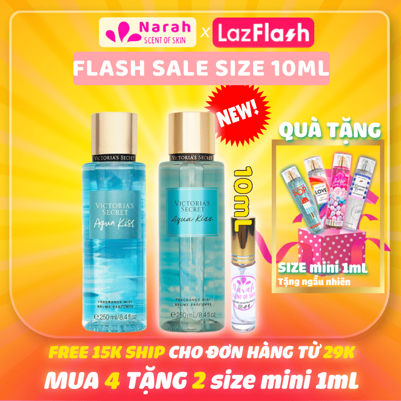 [TOP 5 BEST SELL VS-BBW] Xịt thơm body mist Victoria secret & Bath and body works dòng hương Best-selling scents size chiết 10ml - Narah Scentofskin