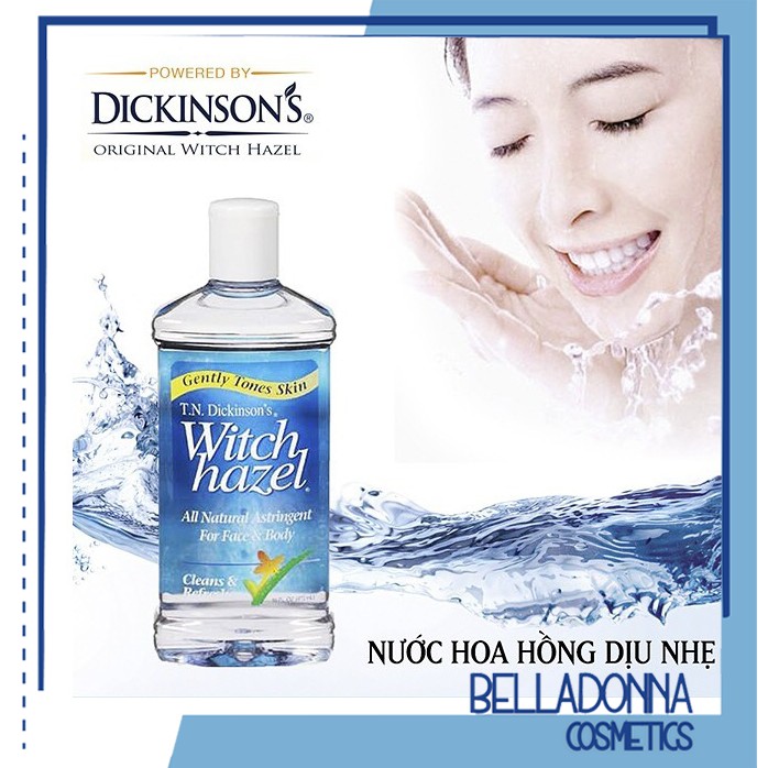 [HCM]Nước Hoa Hồng Chăm Sóc Da Mụn Làm Sạch Da Se Khít Lỗ Chân Lông T.N Dickinsons Witch Hazel Toner 473ml