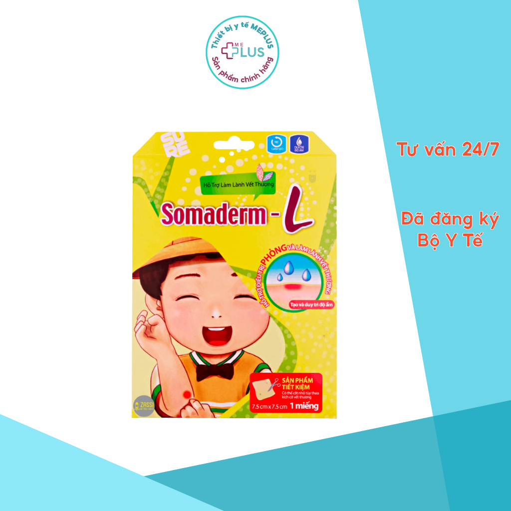 Băng Dán Miếng Hút Mụn Somaderm- L Hàn Quốc, 7,5cmx7,5cm