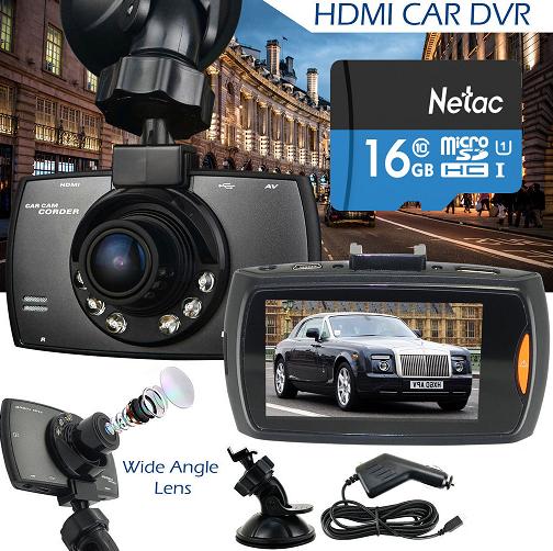 Camera hành trình full hd dvr grentech + tặng kèm thẻ nhớ 16gb