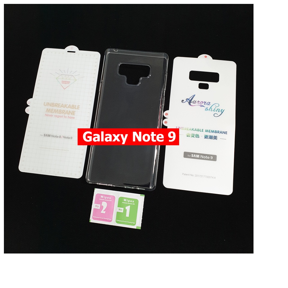 Bộ Dán chống xước PPF Galaxy Note 8/ Note 9 +tặng ốp lưng silicon