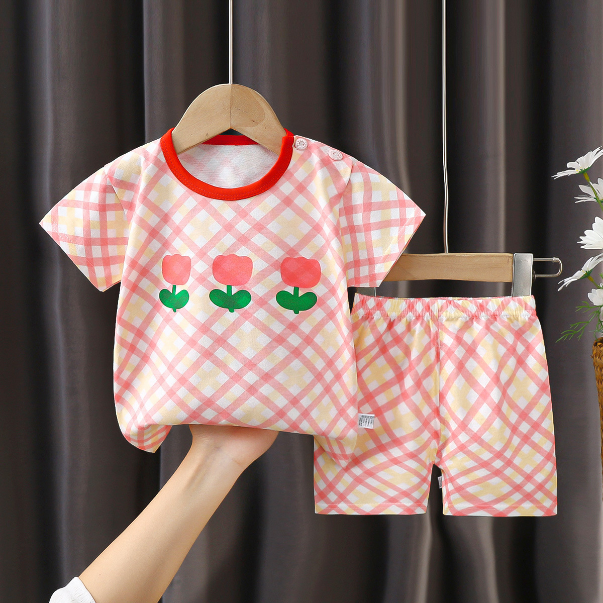 Bộ cộc tay trẻ em hàn quốc mùa hè mát lạnh chất liêu cotton cao cấp