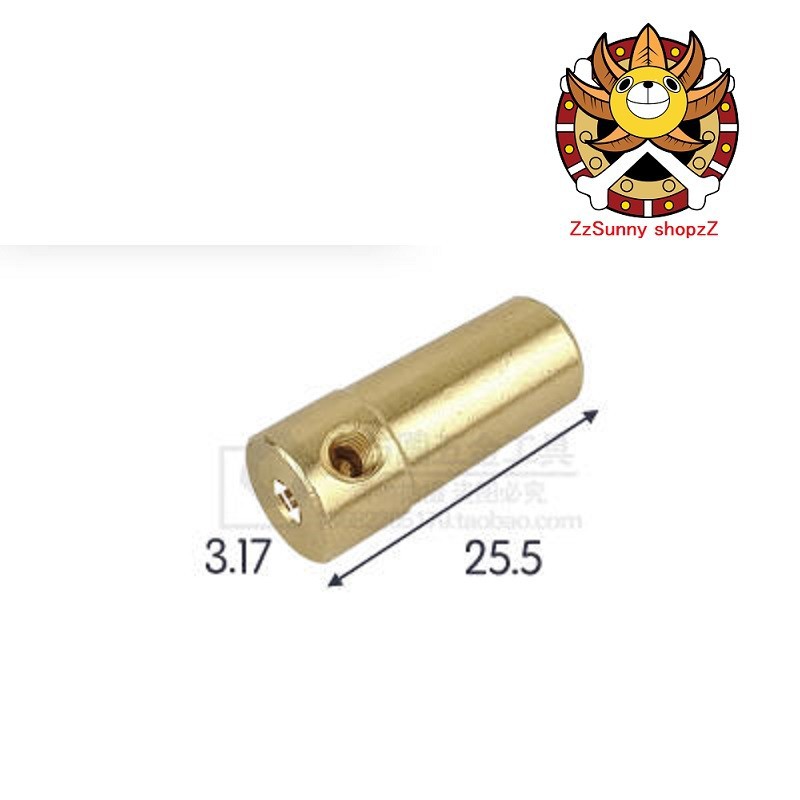 Khớp nối bằng thép đầu khoan B10 trục 3.17mm dành cho motor 550 !
