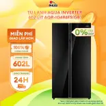 [Trả góp 0%] Tủ Lạnh Aqua Inverter 602 Lít AQR-IG696FS (GB) - Twin Inverter, Chế độ thông minh tự điều chỉnh nhiệt độ các ngăn, Chế độ Holiday