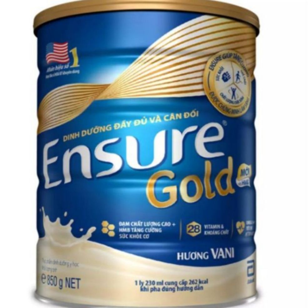 Sữa bột ensure vani lon 850g