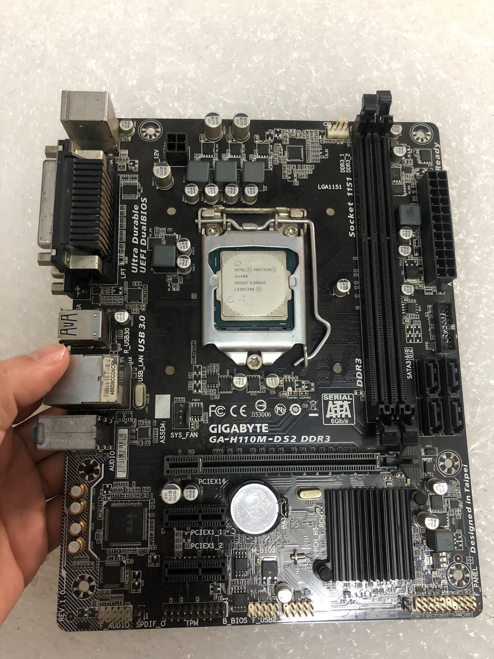 Main gigabyte h110m ds2 ddr3. hàng đã qua sử dụng. bh 1 tháng.