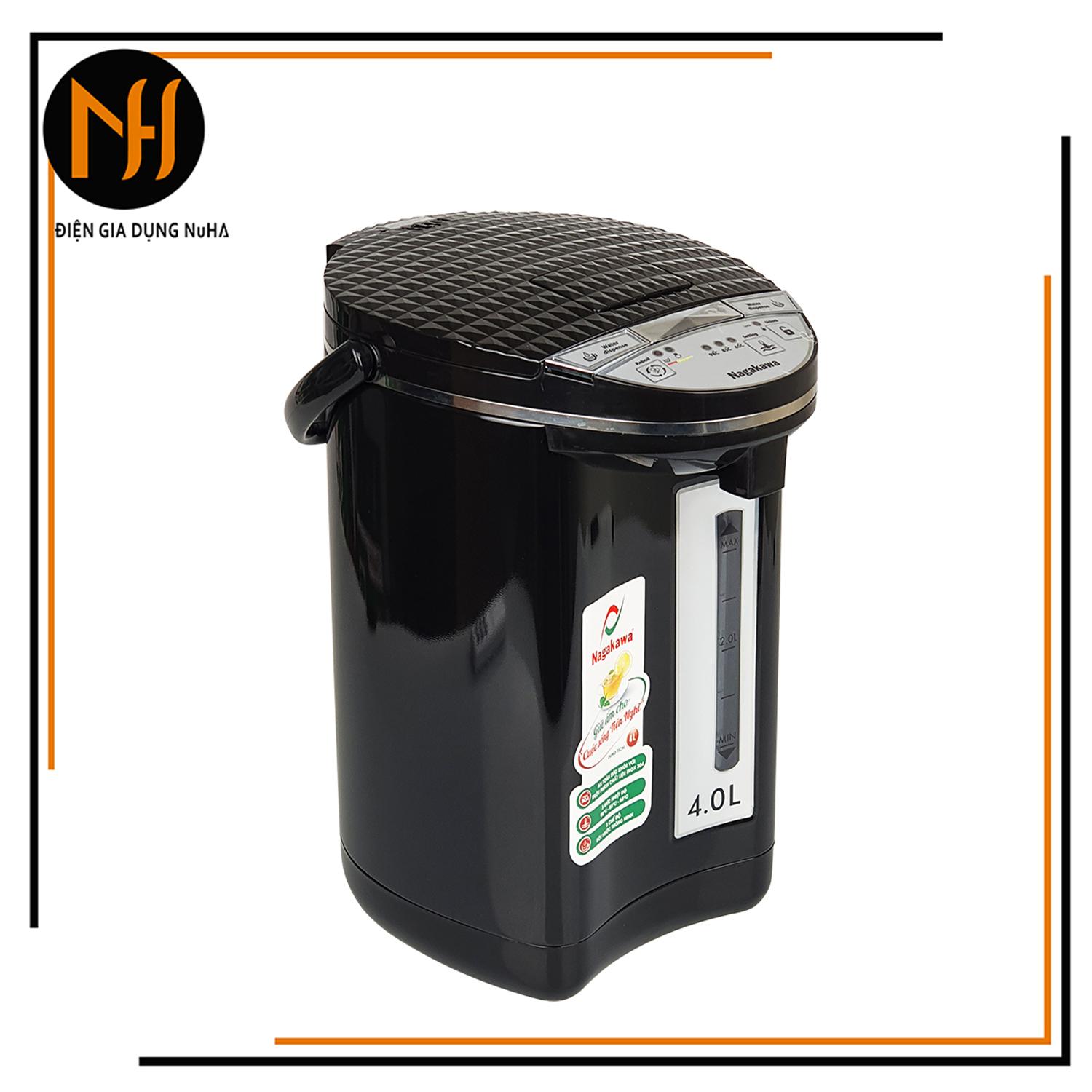 Bình thủy điện tự động giữ ấm Nagakawa NAG0404 dung tích 4L công suất 750W