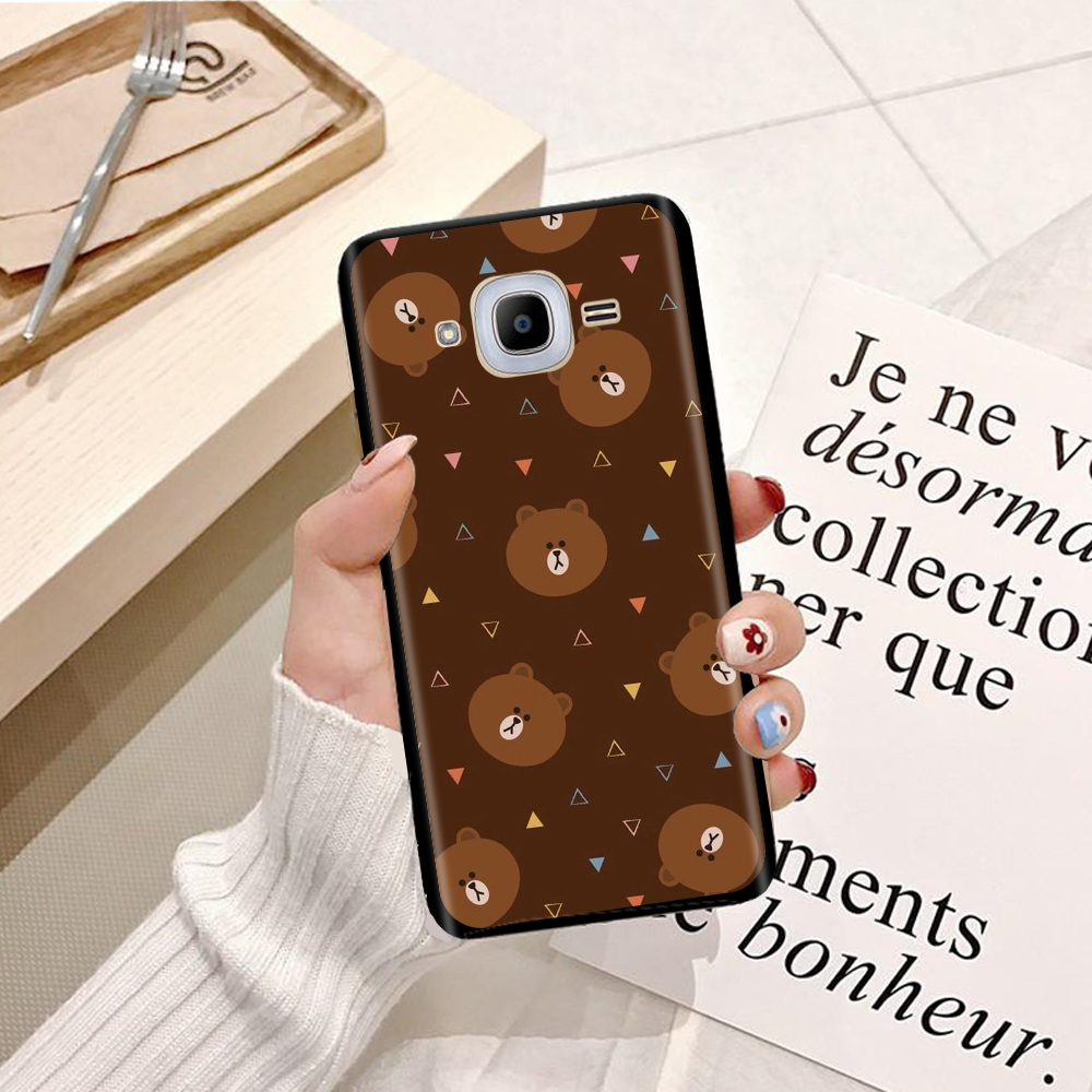 [HCM]Ốp lưng điện thoại SamSung J1 2016/ J2/ J2 2016/ J2 Prime/ J2 Pro/ J2 Core/ J3/ J3 2016/ J3 Prime/ Note FE  Silicon dẻo hình BST Gấu Nâu Cute