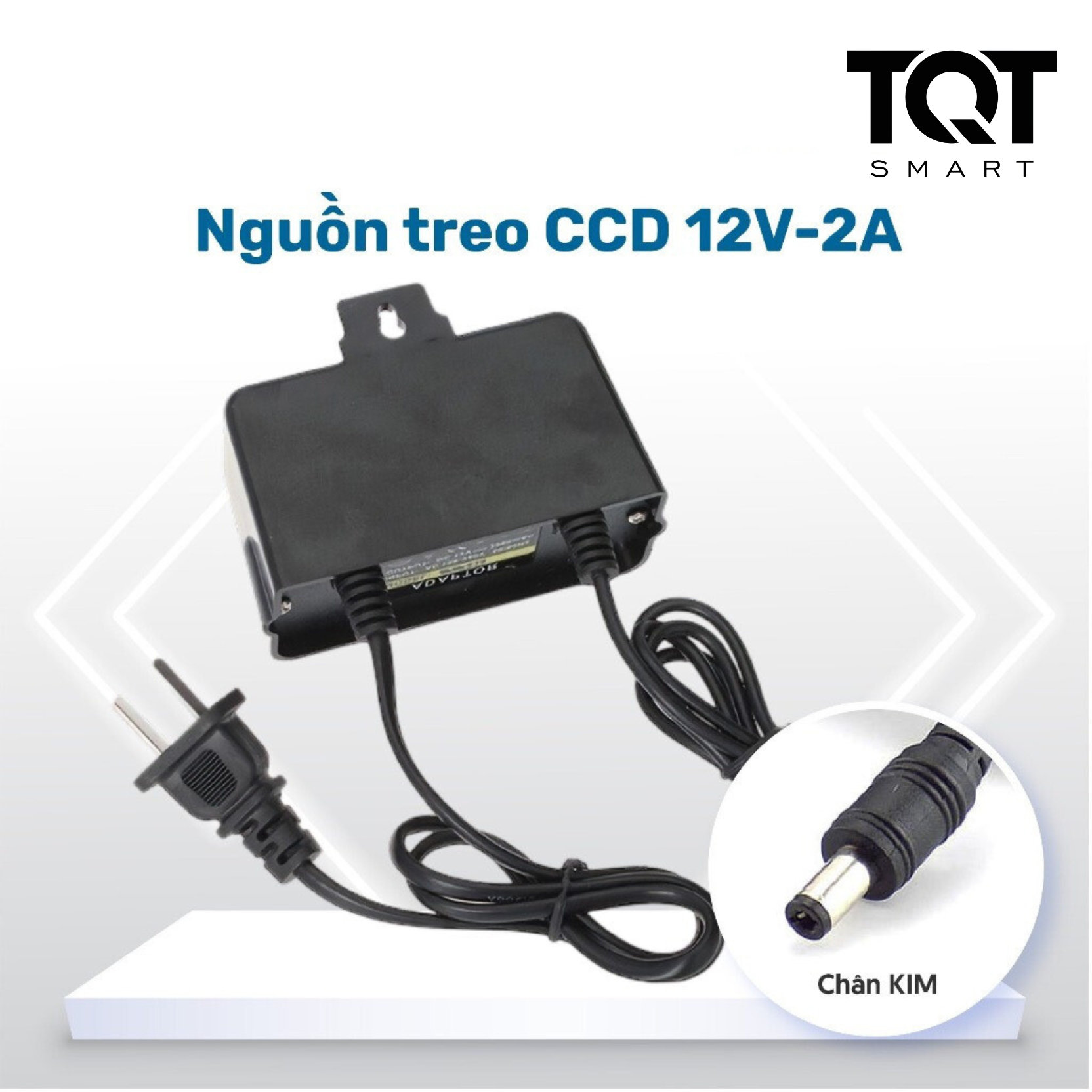 Nguồn treo adapter 12v - 2a móc treo chuyên dụng cho camera quan sát - tqt smart