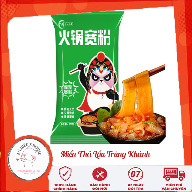 Miến dẹt Trùng Khánh thả lẩu dai ngon gói 250g