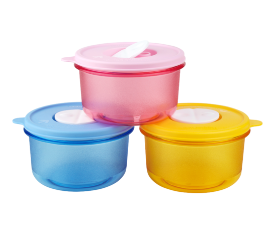 [HCM]Hộp đựng thức ăn Tupperware Crystalwave Soup Bowl sử dụng trong lò vi sóng 400ml