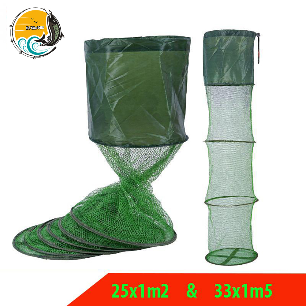 Túi đựng cá giỏ đựng cá, rọng đựng cá đủ kích thước 25cmx1m2 33cmx1m5 ... bền, rẻ đẹp, tiện lợi, giỏ đựng cá - đồ câu dhs