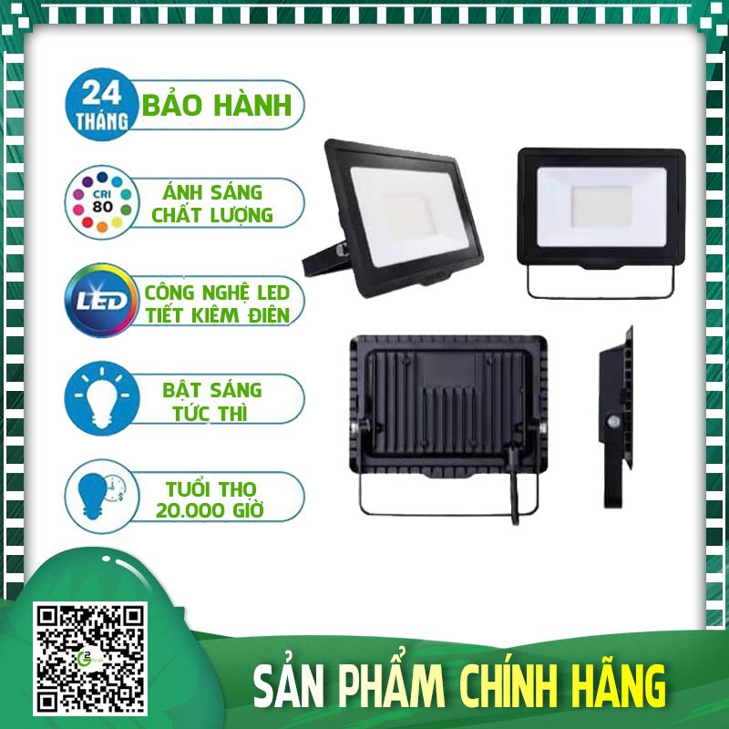 [HCM]Đèn pha Philips LED chống nước chuẩn IP65 BVP150 20W SWB CE (Trắng/Vàng/Trung tính)