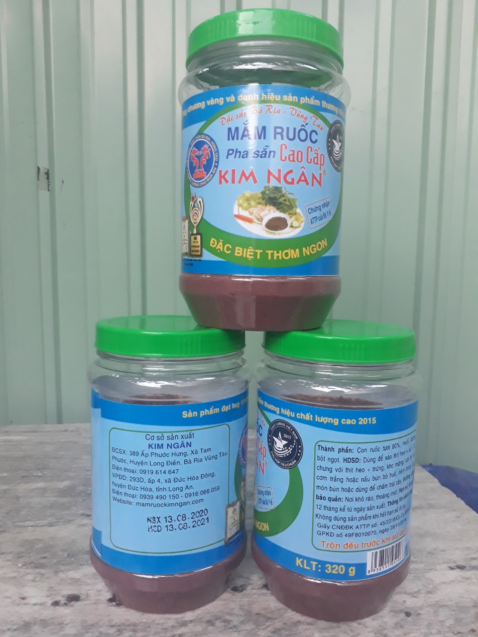 [HCM]Mắm ruốc nguyên chất Kim Ngân hũ 320gr