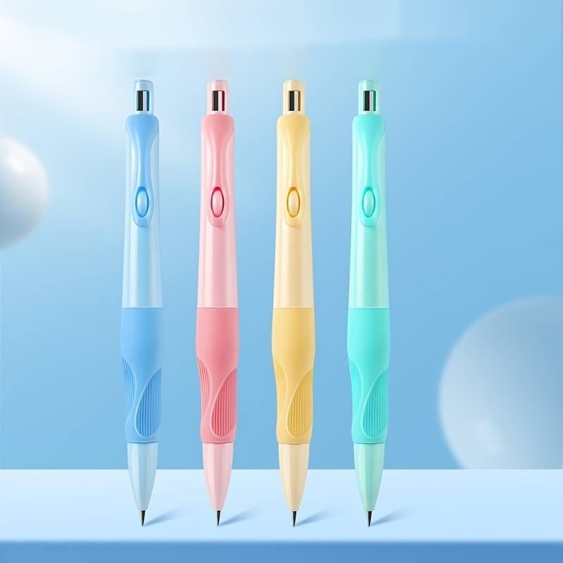 Combo 2 Cây bút chì bấm Cá Heo ngòi 2mm dễ thương êm tay giúp bé định vị tay cầm bút đúng cách