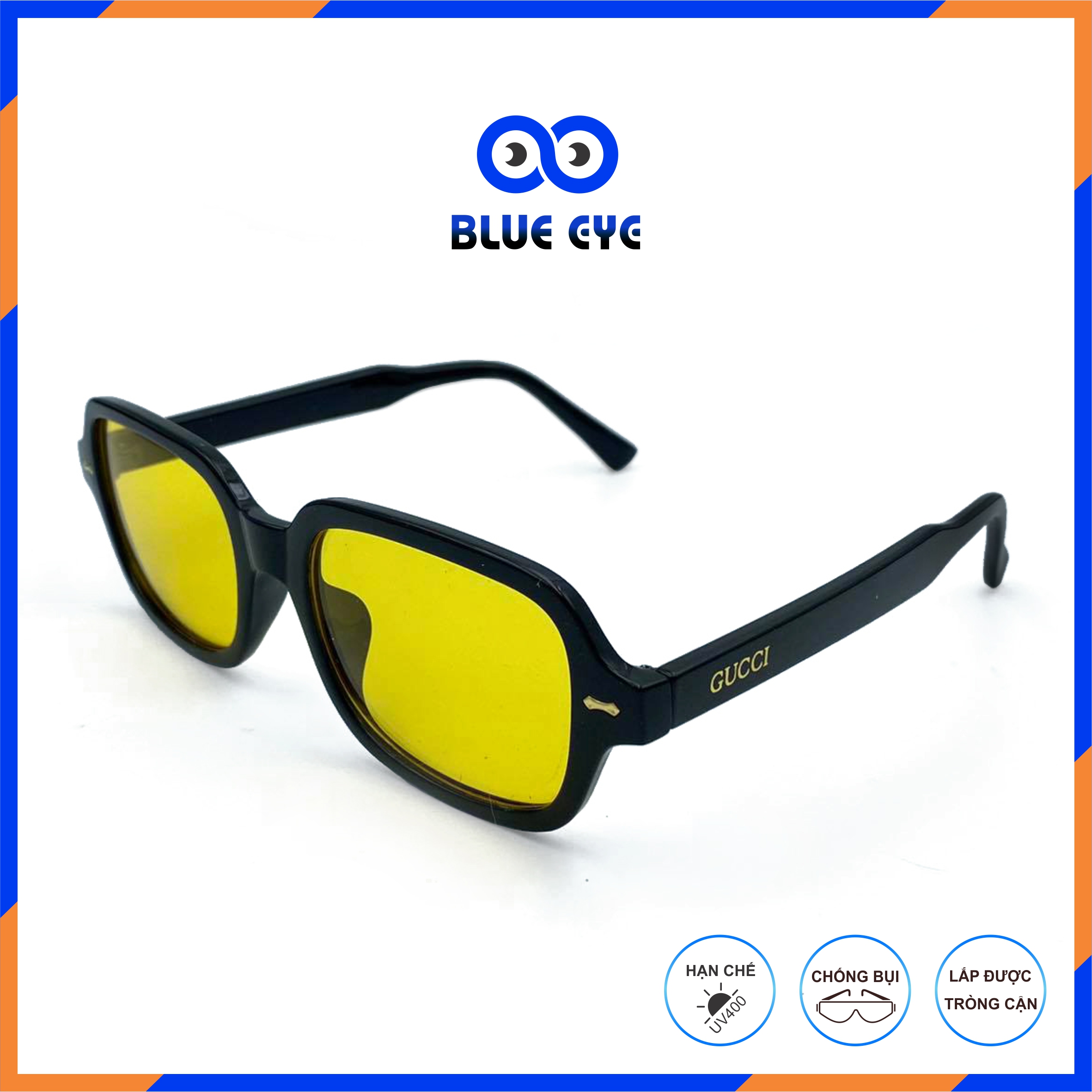 [HCM]Kính thời trang cao cấp [GC Sơn Tùng MPT] tròng vàng