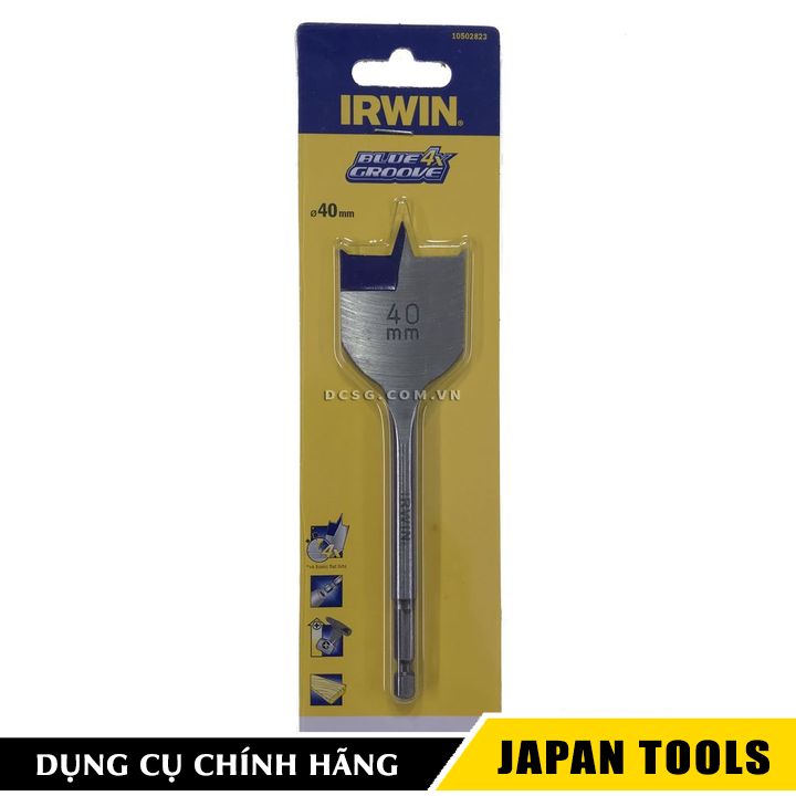 Mũi khoan gỗ đuôi cá 40mm irwin 10502823 | japan tools