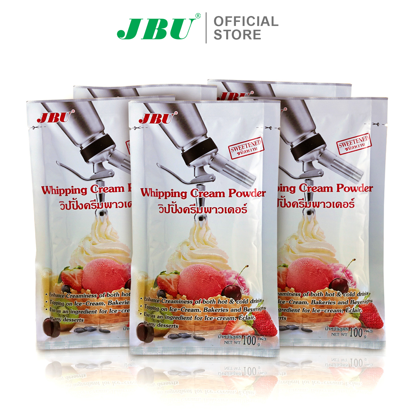 Bột làm Kem Whipping Cream Powder JBU - Lốc 5 gói