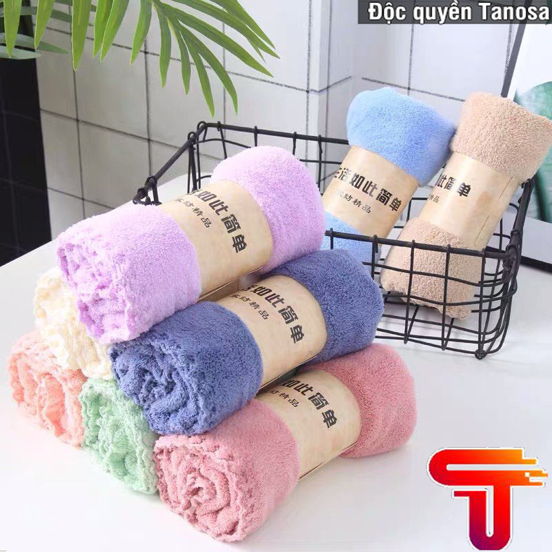 KHĂN MẶT LÔNG CỪU XUẤT HÀN SIÊU MỀM, SIÊU ĐẸP, SIÊU THẤM HÚT NƯỚC,KHÔNG ĐỔ LÔNG, SỢIVẢI MỀM MẠI - KÍCH THƯỚC 30X50CM