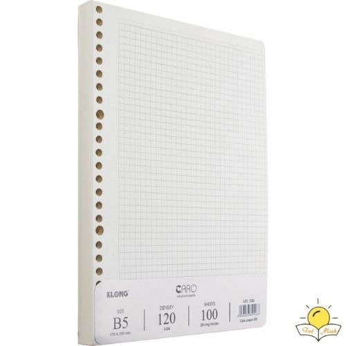 Ruột refill sổ còng caro/dot klong a5/b5/a4 -