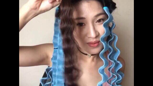 12 lô uốn tóc retro sóng nước MXx