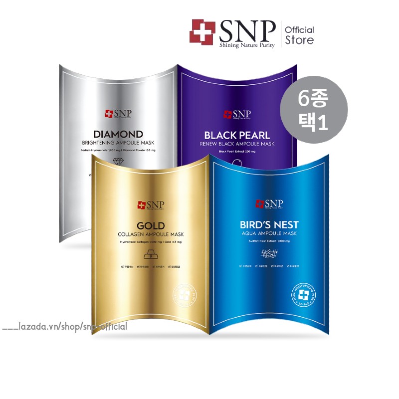 Mặt Nạ Cao Cấp Tinh Chất Ampoule Cô Đặc Phục Hồi Làn Da Khoẻ Đẹp Rạng Rỡ - 5 Loại Tinh Chất Ampoule