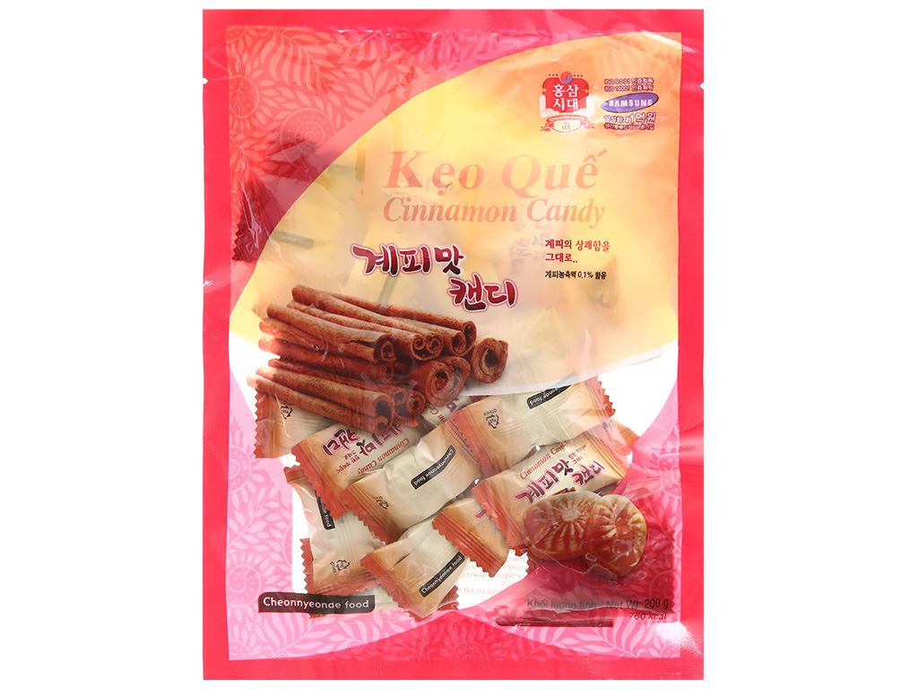 Kẹo quế Cinnamon Candy Cheonnyeonae gói 200g