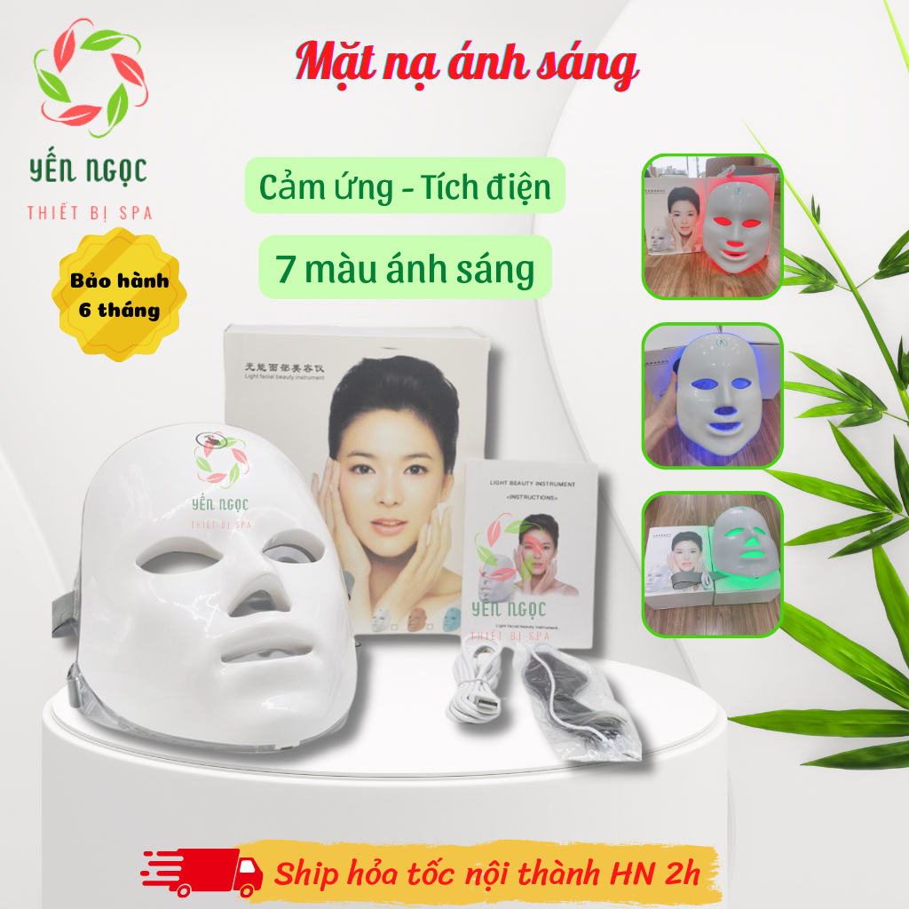 Mặt nạ ánh sáng sinh học 7 màu cho spa, cá nhân