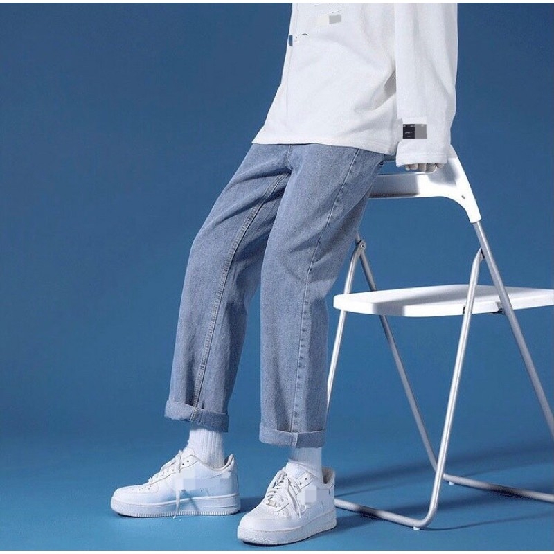 Quần Baggy Jean Nam Ống Suông – Quần Jean Nam Đẹp Phong Cách