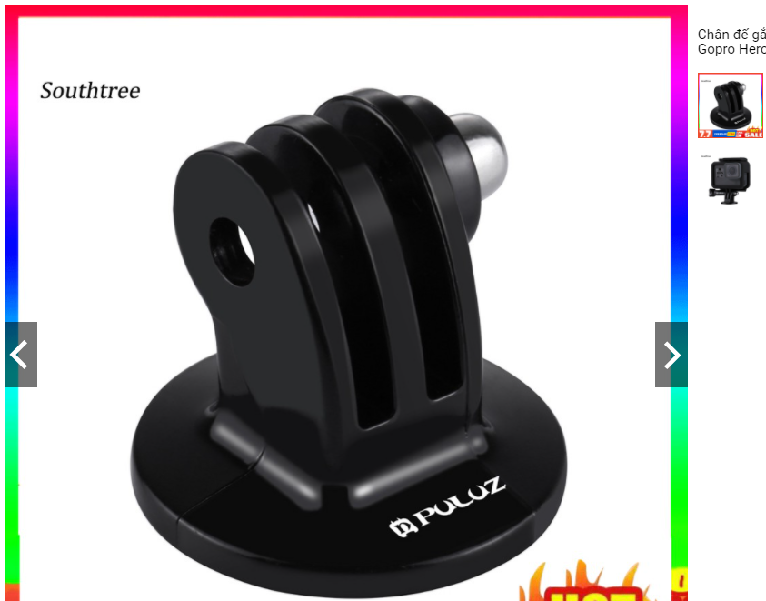 Chân đế Puluz gắn camera hành trình Gopro Hero Chính Hãng1