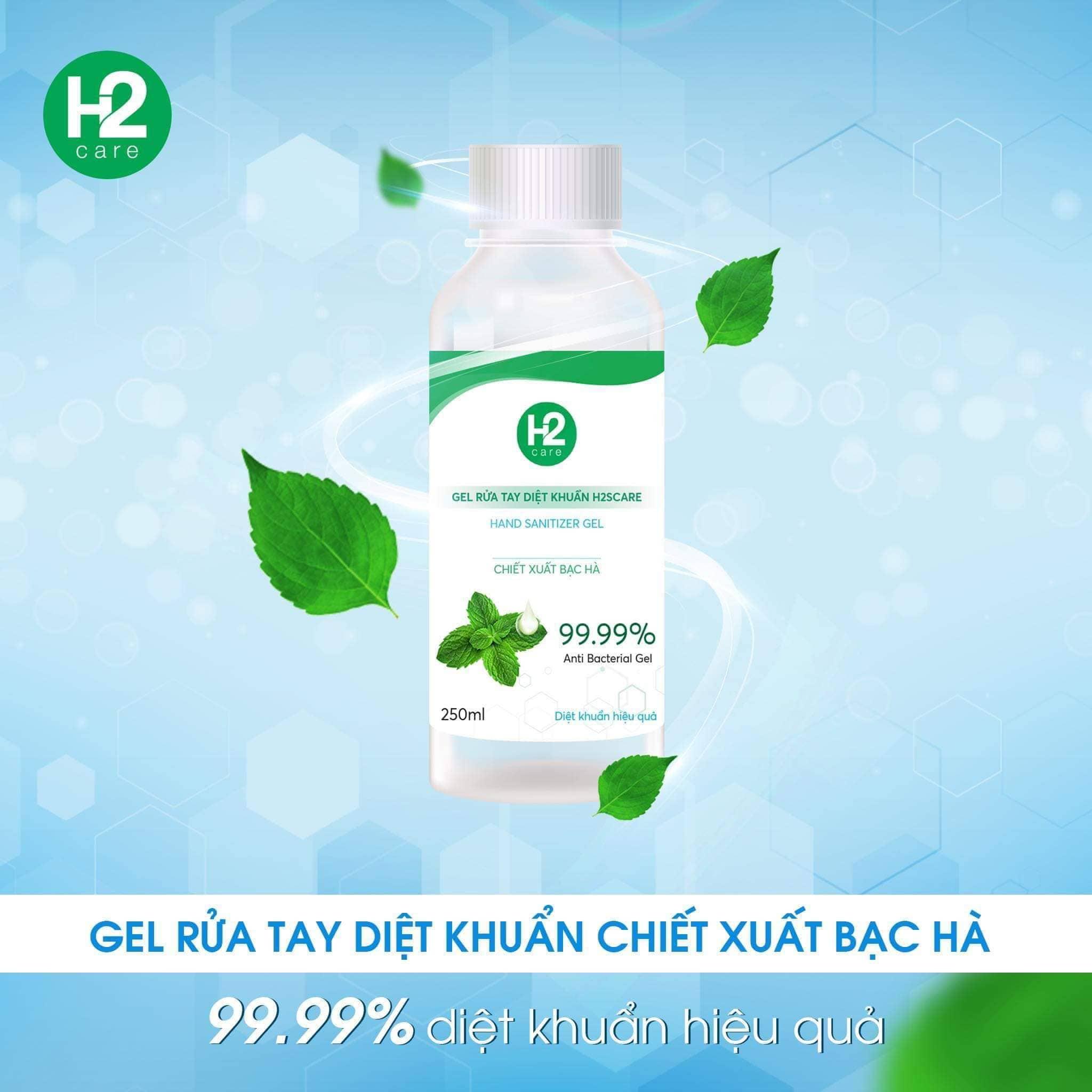 Gel rửa tay khô kháng khuẩn 99,9% dung tích 250ml