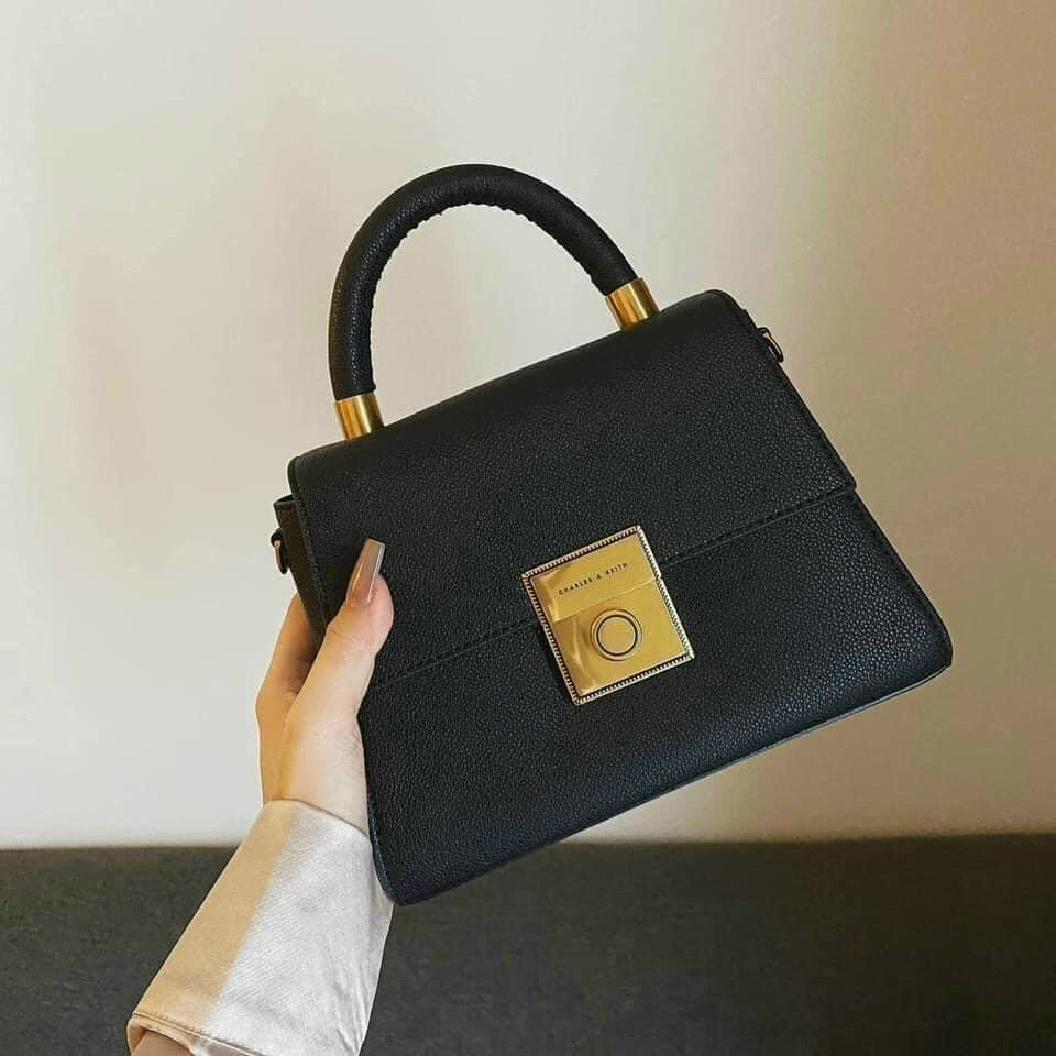 Túi Xách Nữ Cao Cấp CNK khóa vuông sang chảnh