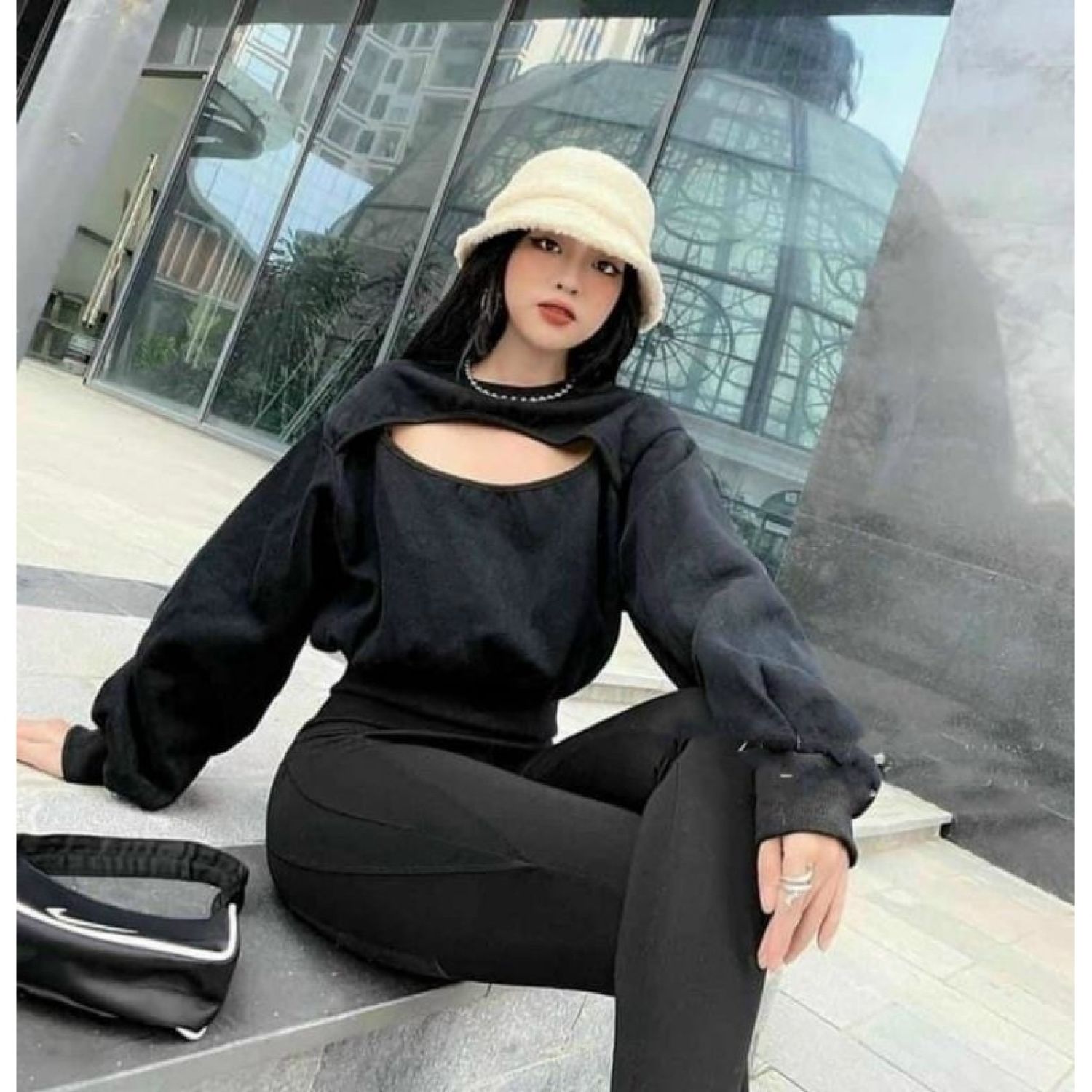 Quần WARM nữ, quần legging nữ, quần cạp cao gen bụng vải umi cao cấp-xưởng may THUVU