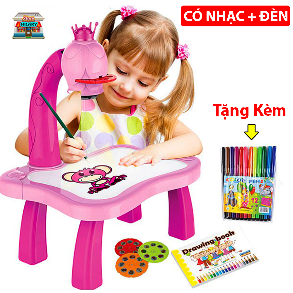 Đồ Chơi Trẻ Em - Bộ Bàn Máy Chiếu Cho Bé Tập Vẽ - Máy Chiếu Thông Minh Tập Vẽ Tranh , Bộ Bàn Chiếu Vẽ Hình , Máy Chiếu Vẽ Tranh Cho Bé , Máy Chiếu Vẽ Hình Cho Bé