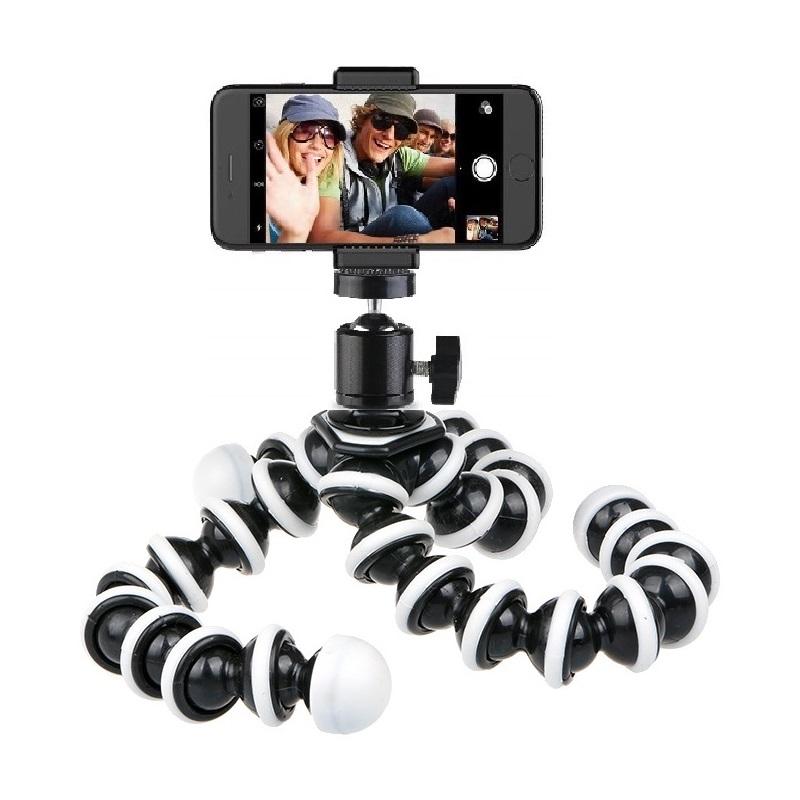 ⚡⚡ chân máy ảnh tripod bạch tuột loại lớn 24cm + kèm 1 ballhead và 1 gá kẹp 002 funo