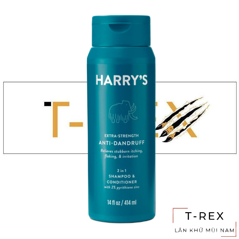 Dầu gội đầu chuyên gàu cực mạnh 2 in 1 harry's 414ml