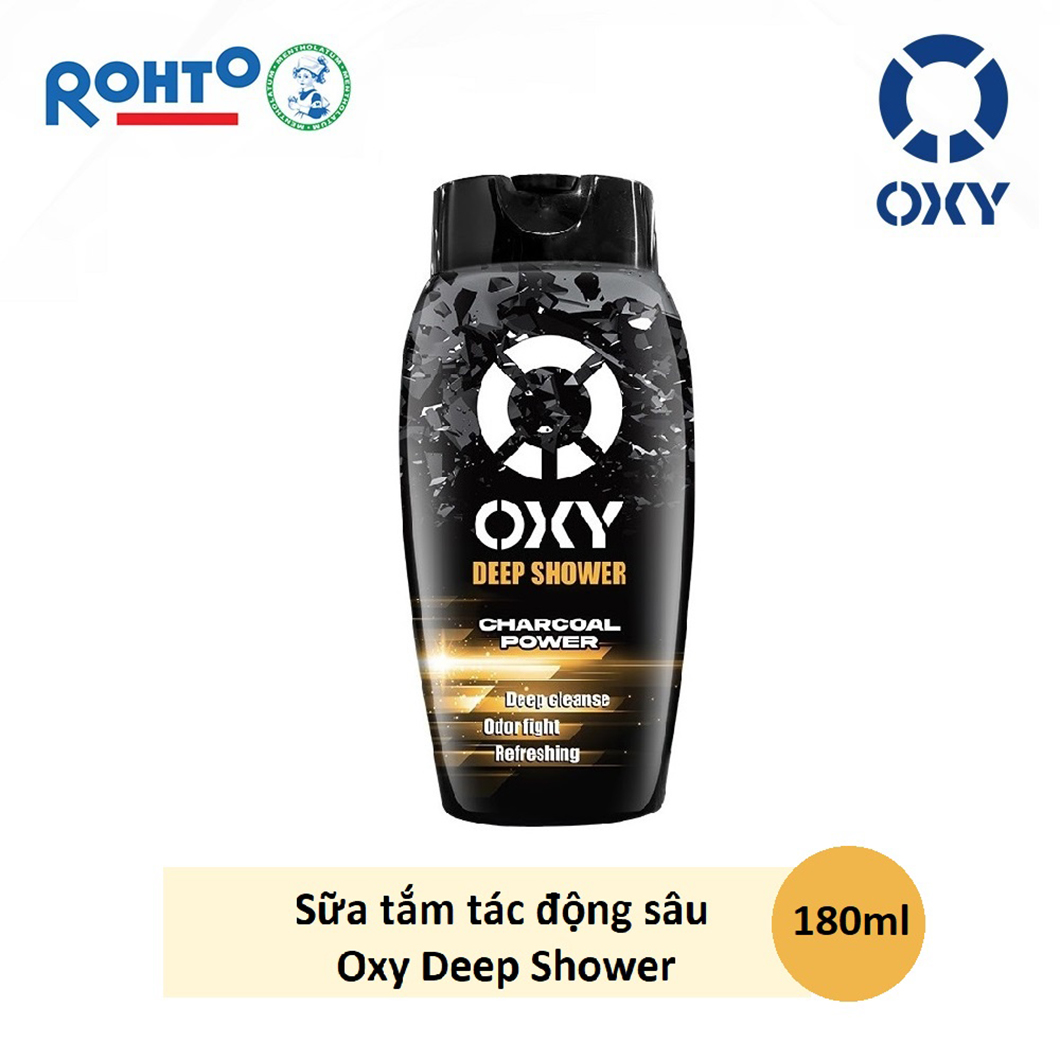 Sữa tắm nam OXY Deep Shower tác động sâu chai 180ml